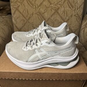 Asics Womens Gel Kinsei Max‎ 1012B512 Bright All White Size 8 Running Cushioned